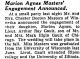 Wedding Announcement - Marion Agnes Masters - Tribune 24 Jul 1942.jpg